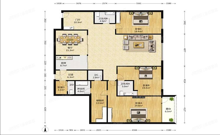 东城区 建国门内大街长安太和1单元902室（带1车位）