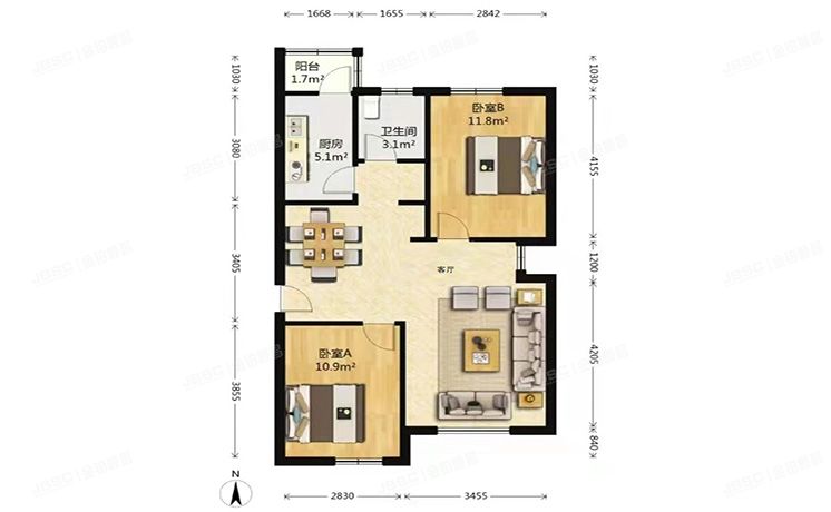 大兴区 联港嘉园4号楼14层2单元1403