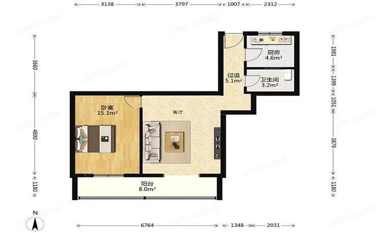 石景山区 苹果园二区13号楼7层704号