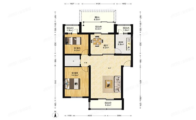 房山区 良乡地区北潞冠家园21号楼6层1单元602 经适房