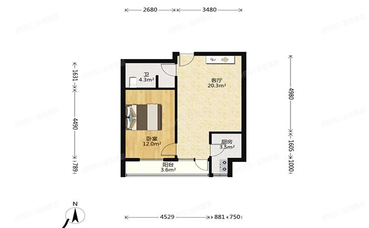 朝阳区 新坐标小区2号楼8层3单元907