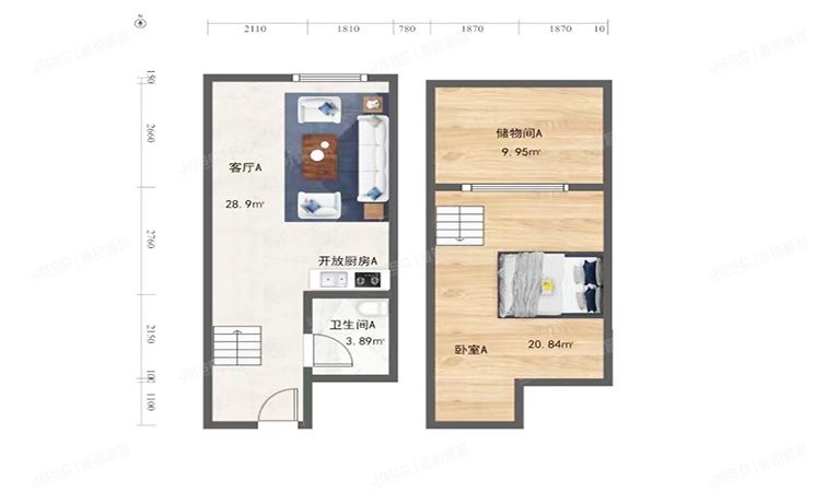 东城区 前门前酒店公寓1号楼7层1单元718 商业
