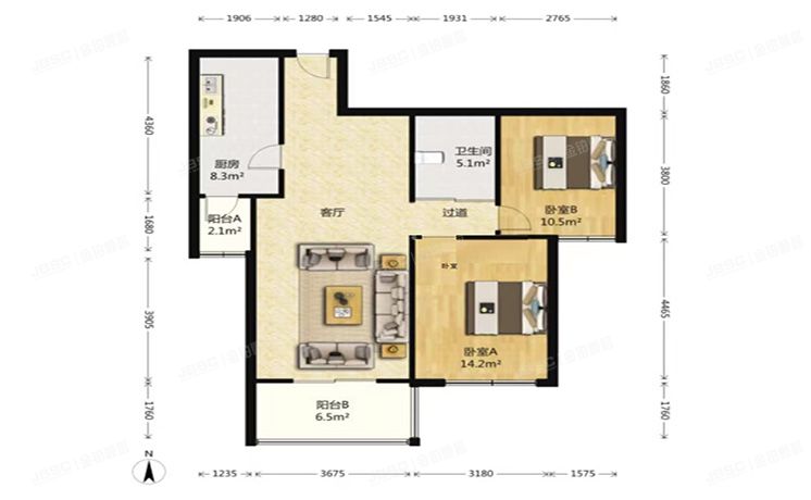 昌平区 东小口镇天通东苑一区60号楼2 经适房