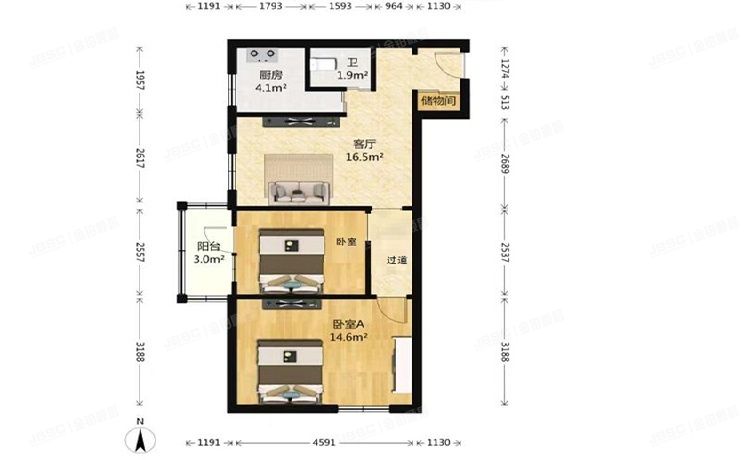 西城区 北营房东里11号楼9层905号