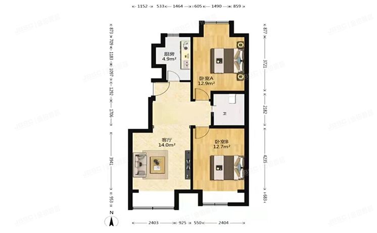 房山区 万科幸福汇7号楼10层5单元1001号