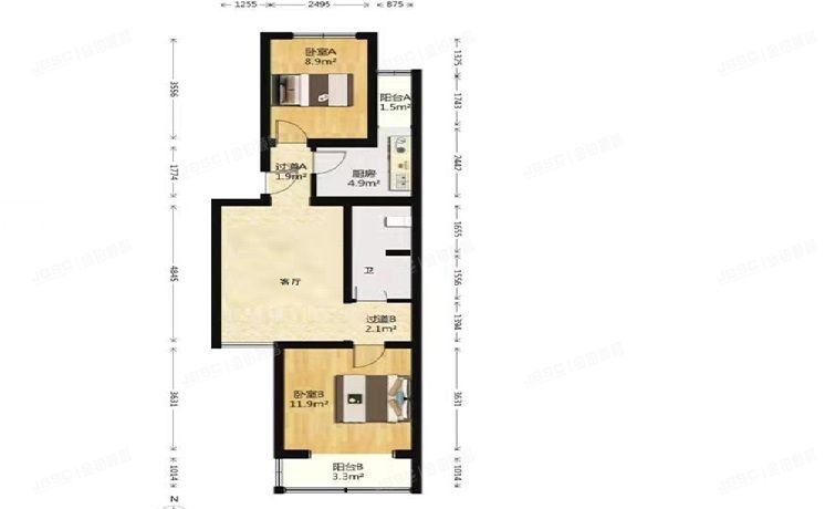 朝阳区 慧谷金色家园108号楼5层2门501号