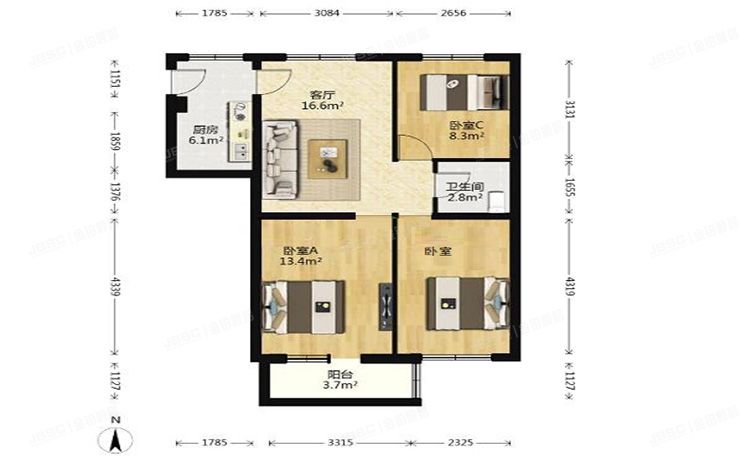 西城区 裕中西里37号楼1门1606号