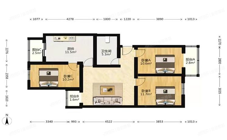 房山区 良乡西路南里13号楼4层2-402