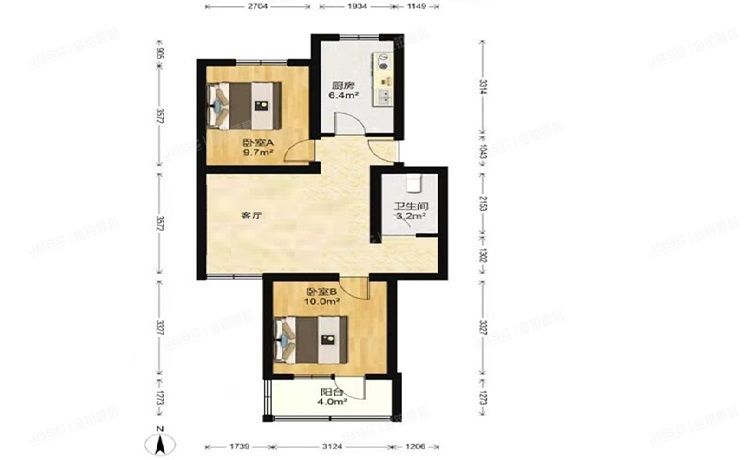 朝阳区 五建小区2层1单元202
