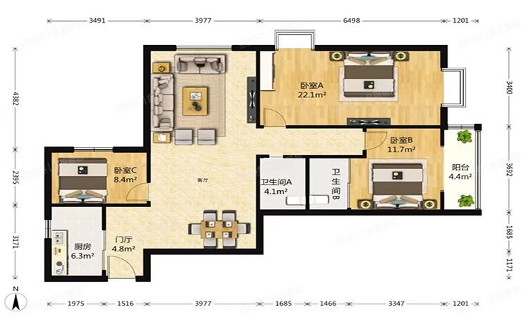 东城区 左安漪园小区9号楼14层1单元1606