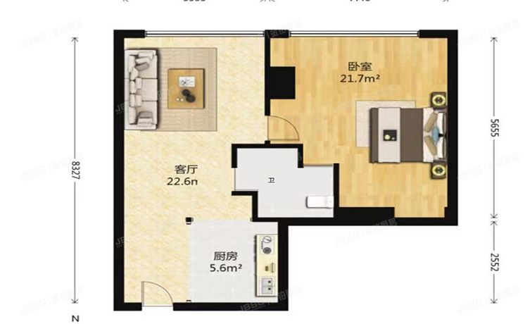 朝阳区 地杰长安驿3号楼17层2001  公寓
