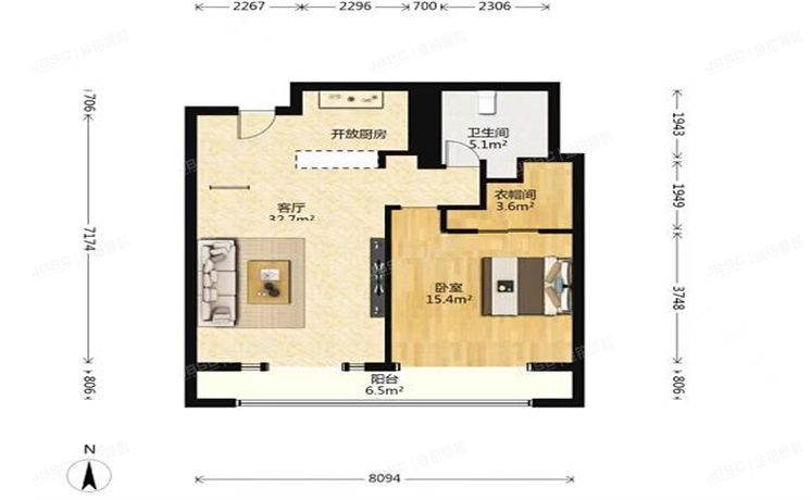 大兴区 明春西园4号楼4单元602