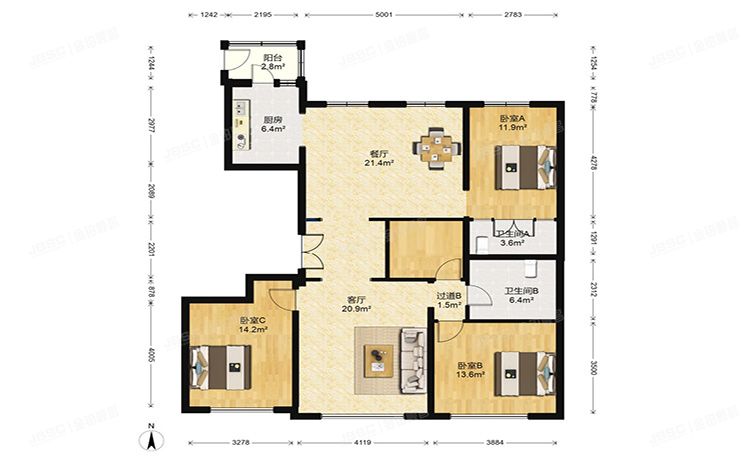 房山区 国誉府1号楼9层二单元901