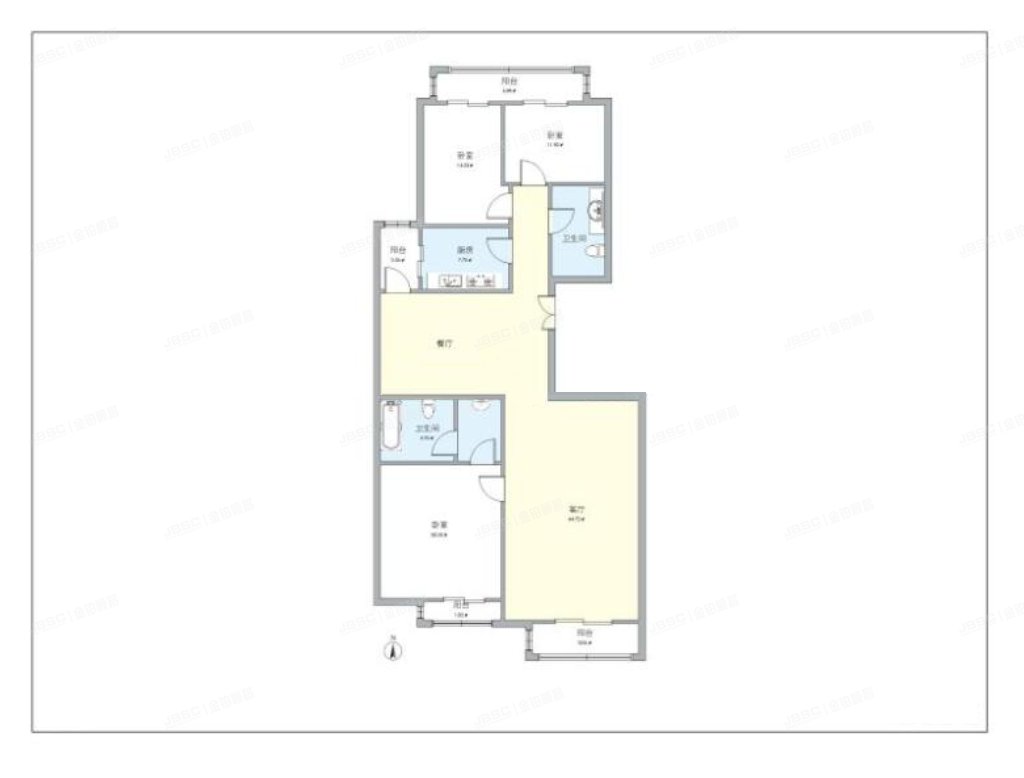 西城区 华荣公寓1号楼5层5门501