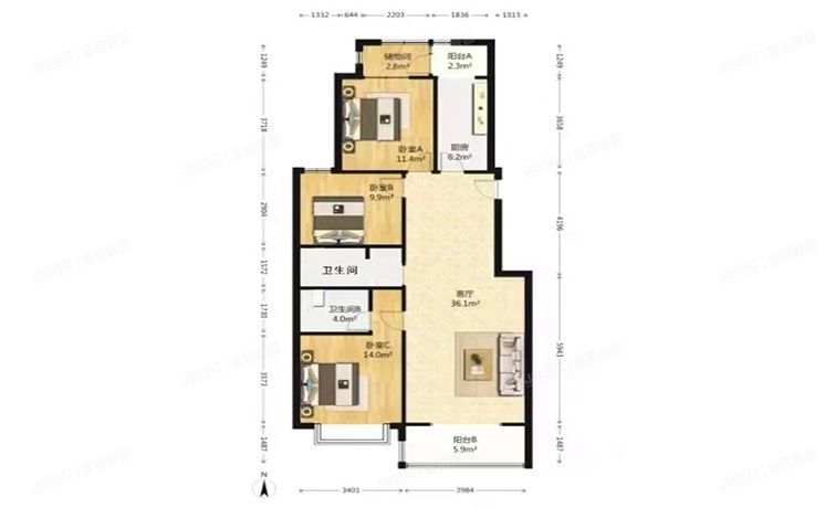 顺义区 怡馨家园28号楼9层一单元902