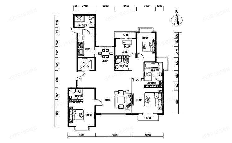 朝阳区 世茂奥临花园5号楼12层2单元1501