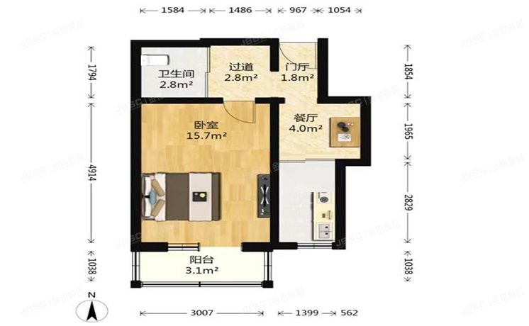 朝阳区 农光南里8号楼15层15层6号