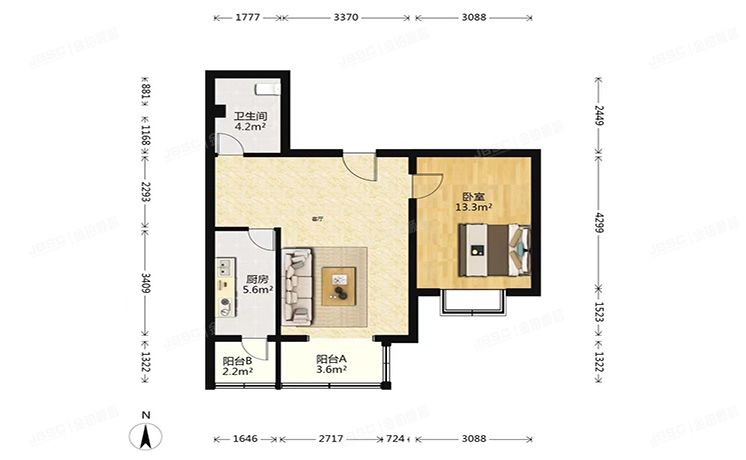 经济技术开发区 定海园一里10号楼3层3单元302