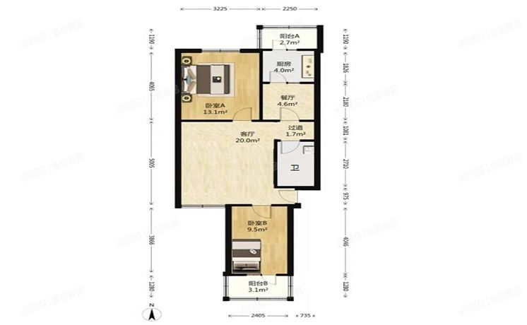 房山区 良乡月华东里5号楼6层1-162