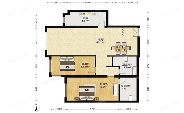 朝阳区 天畅园6号楼30层3007