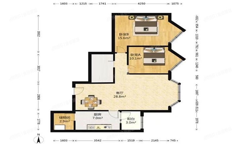 海淀区 太阳园11号楼2层202室
