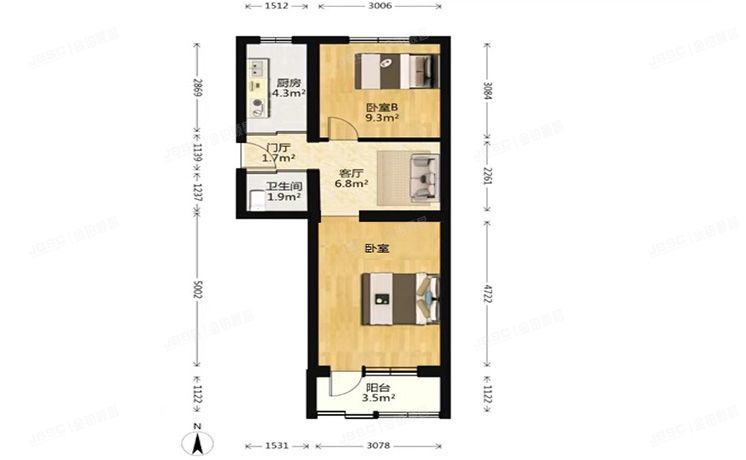 朝阳区 磨房北里217号楼1层3门101