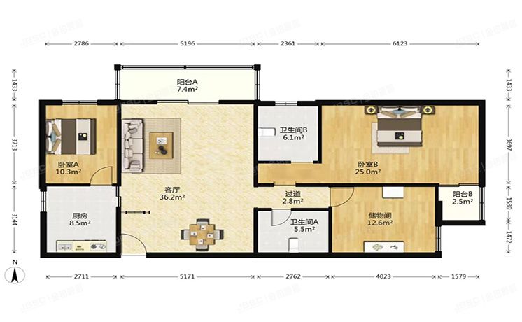 朝阳区 上东三角洲107号楼19层1901