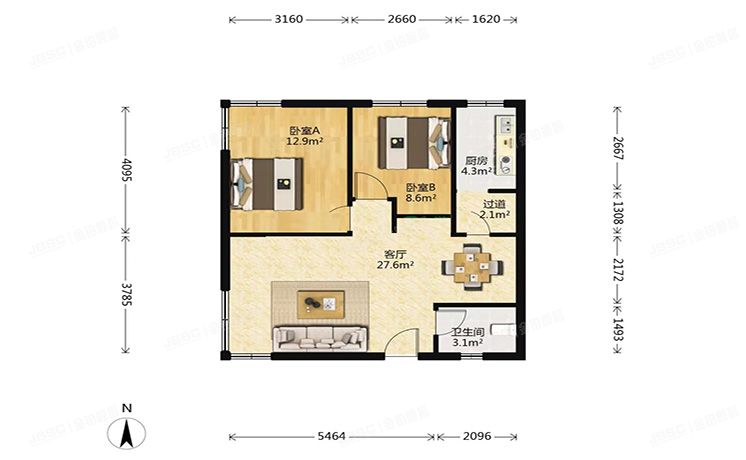 经济技术开发区 博客雅居1号楼16层1612 公寓