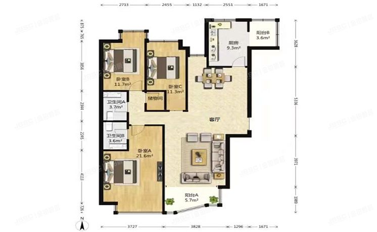 朝阳区 国美第一城2号楼13层2单元1601