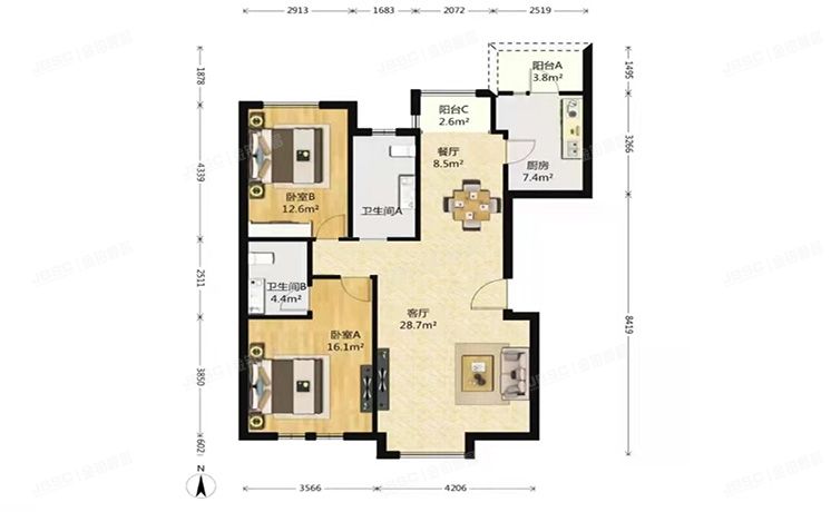 房山区 绿城.百合公寓玉泉苑6号1层2单元102