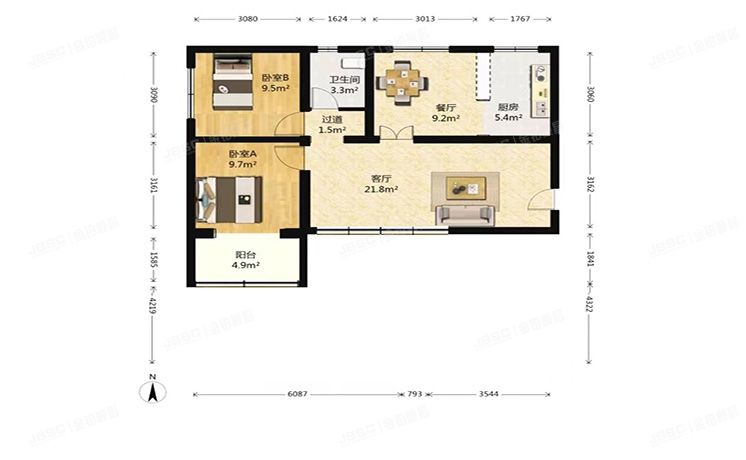 通州区 富河园16号楼1层1单元104