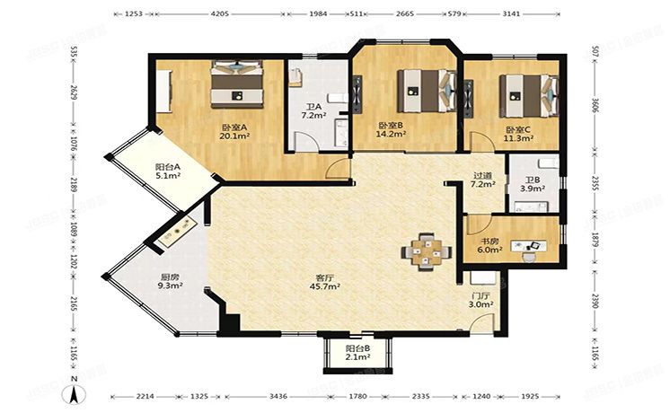 丰台区 芳城园三区甲18号楼14层十四层1403室