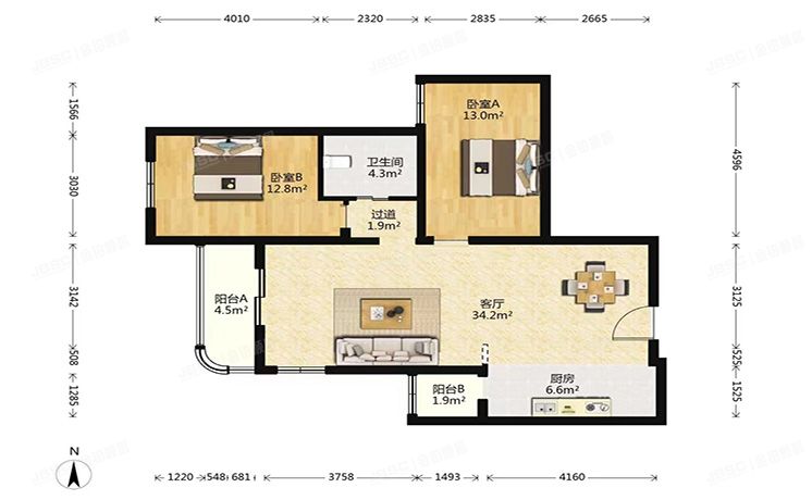 朝阳区 望京花园208号楼9层906
