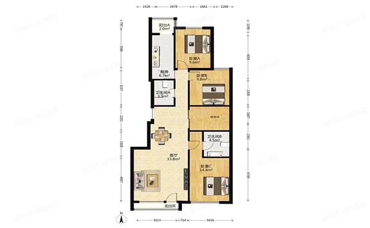 朝阳区 国锐易构空间5号楼12层③-1501
