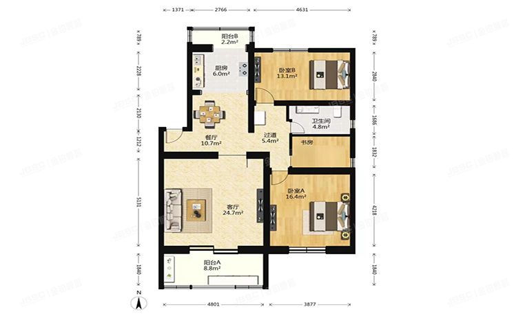 东城区 东花市北里西区18号楼3层1-301