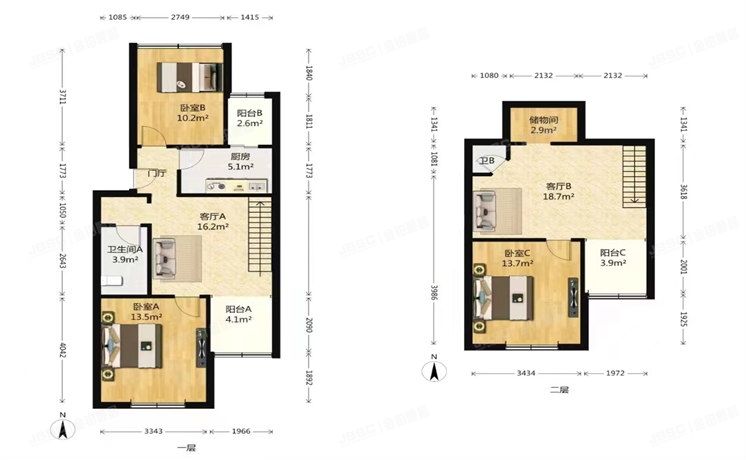 海淀区 美丽西园8号楼6层2门601