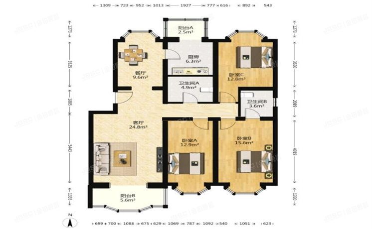 房山区 窦店镇京南嘉园32号楼5层2单元502