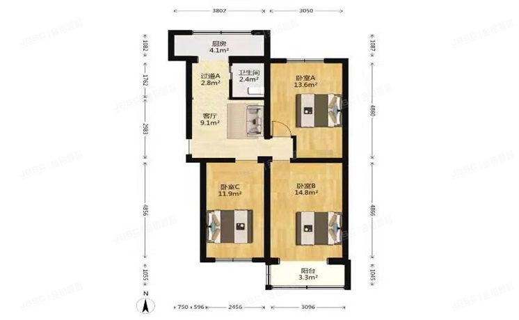 房山区 拱辰街道四合巷小区4号楼3层4-431室