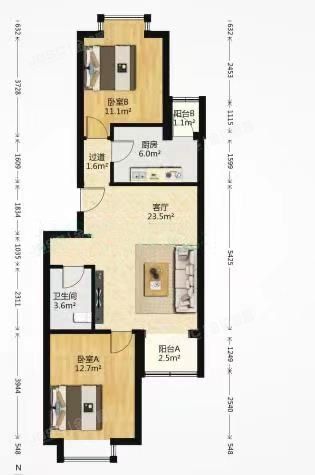 朝阳区 紫南家园205号楼1层4单元101