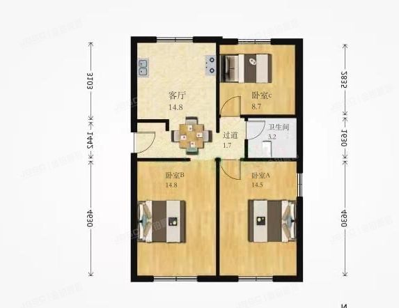 朝阳区 团结湖路10号楼1层1单元103