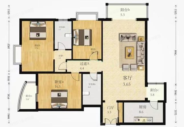 朝阳区 翌景嘉园2号楼17层17A