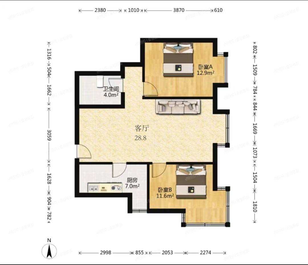 海淀区 安宁佳园6号楼13层1单元1502