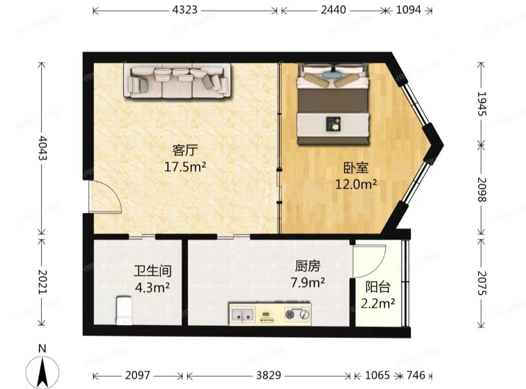 昌平区 回龙观镇金达园小区4号楼3层312