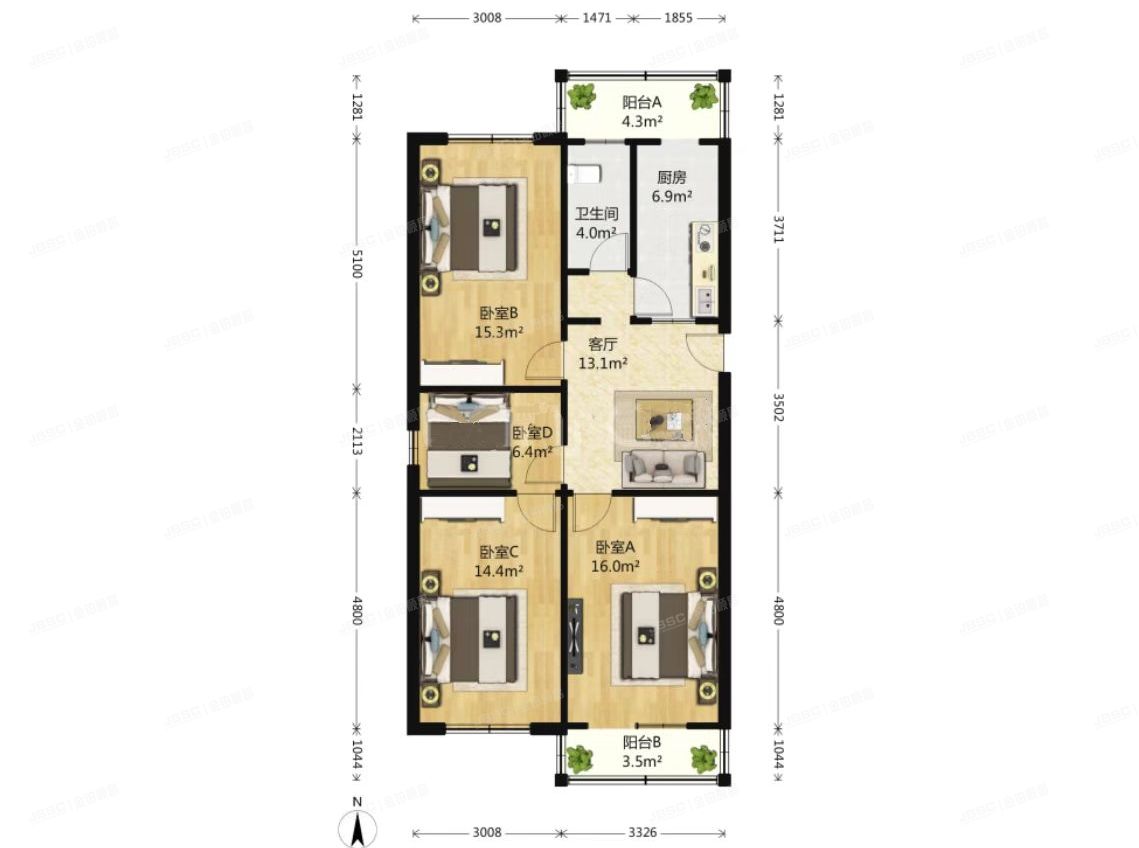 西城区 百万庄大街甲21号4号楼2层2门203室
