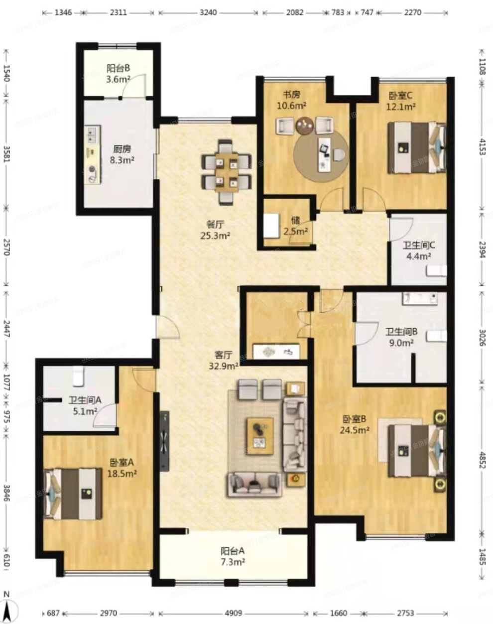 大兴区 华润公元九里3号楼3单元602