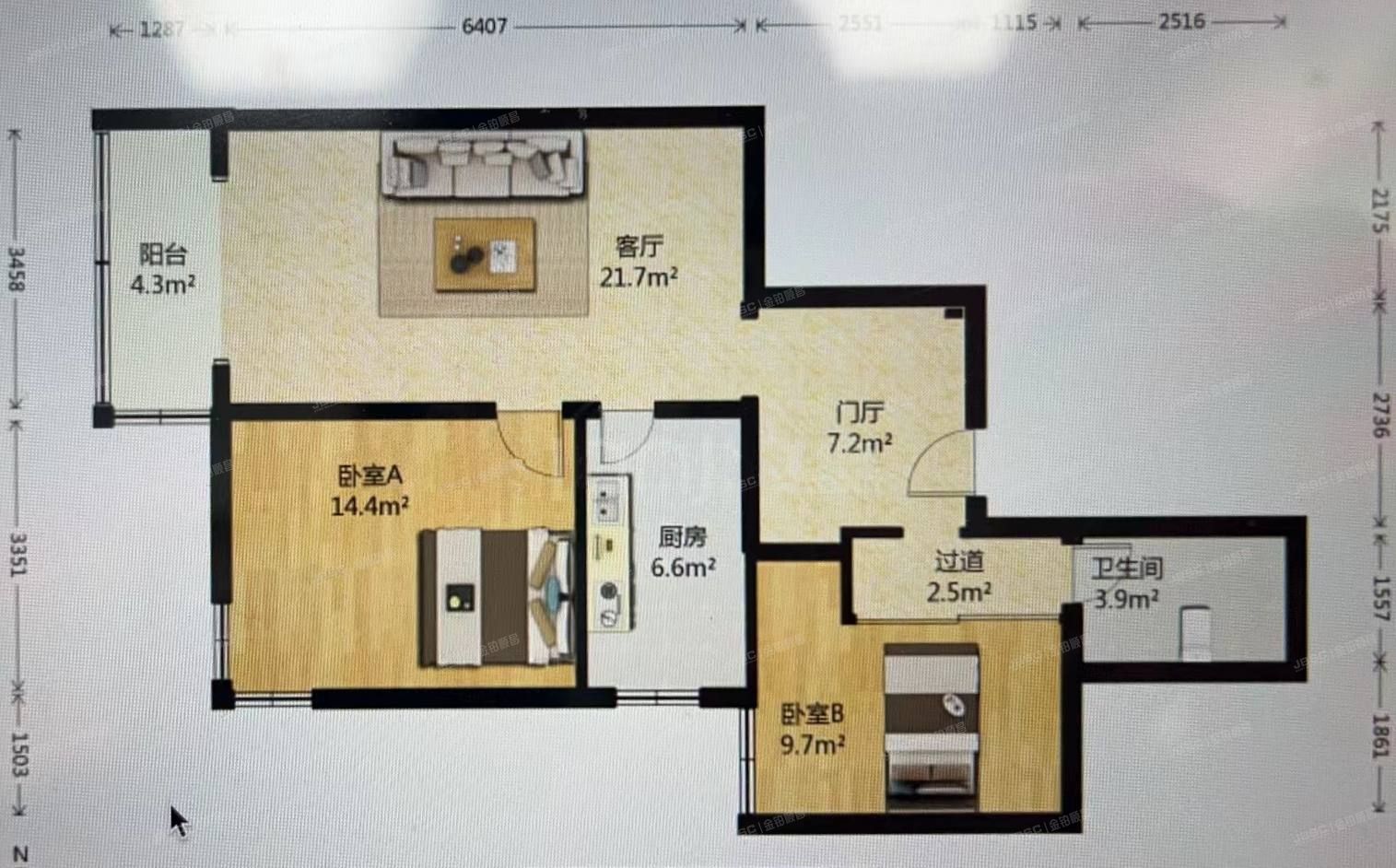 西城区 红莲北里17号院2号楼13层1307