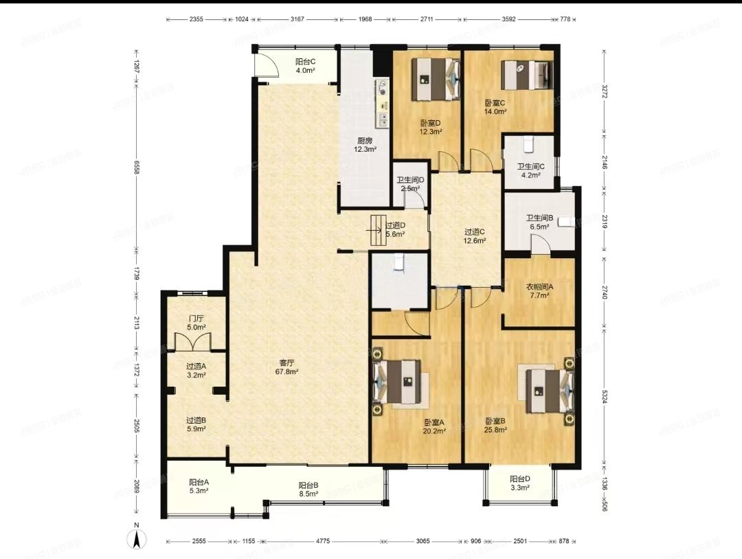 海淀区 紫瑞嘉园1号楼10层3单元1102室
