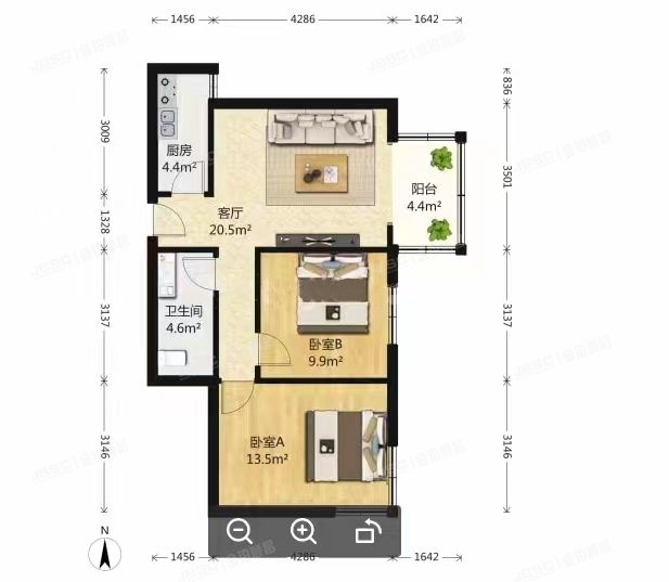 东城区 海运仓南里9号楼1205号