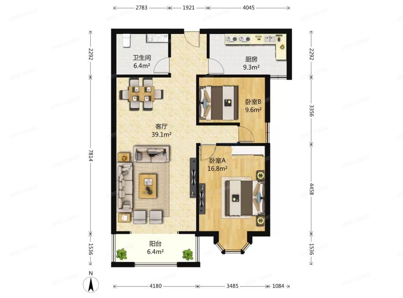 朝阳区 东区国际公寓3号楼26层2610
