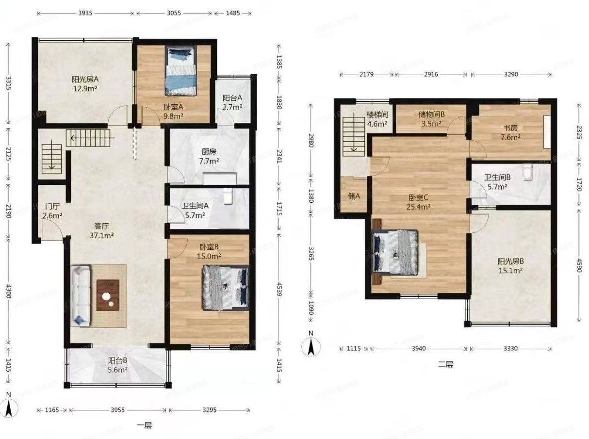 房山区 良乡鸿顺园9号楼6层5-602,5-602跃层
